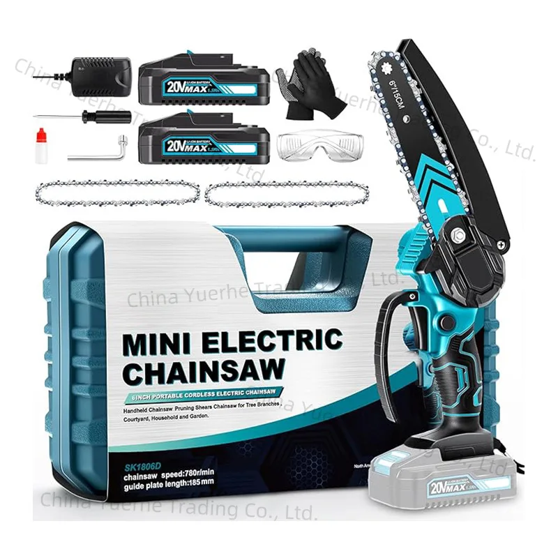 6-Inch Lithium Chainsaw Rechargeable Chainsaw Household Logging Small Handheld Saw Firewood Mini Power Wood Tools
6-Inch Lithium Chainsaw Rechargeable Chainsaw Household Logging Small Handheld Saw Firewood Mini Power Wood Tools
