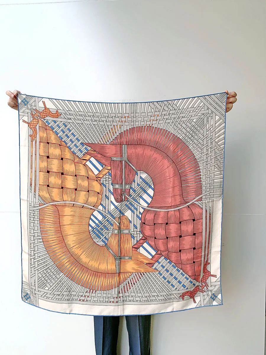 Masan & Masan Horse Print Mulberry Silk Scarf 90CM Twill Bandanas Manual Designer Neck Head Bag Shawls Handkerchief 90cm Scarves
Masan & Masan Horse Print Mulberry Silk Scarf 90CM Twill Bandanas Manual Designer Neck Head Bag Shawls Handkerchief 90cm Scarves