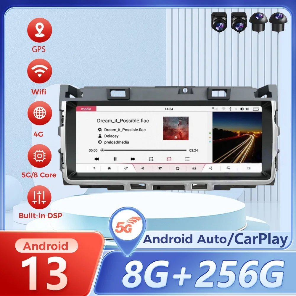 Android 13 For Jaguar XF XFL 2016 - 2019 Android Auto Car Radio Multimedia Player GPS Navigation Carplay 10.25" IPS Screen Unit
Android 13 For Jaguar XF XFL 2016 - 2019 Android Auto Car Radio Multimedia Player GPS Navigation Carplay 10.25" IPS Screen Unit