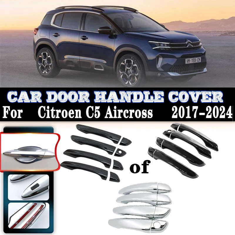Аксессуары для Citroen C5 Aircross 2023 2017 ~ 2024, чехлы для дверных ручек автомобиля, внешние защитные декоры от царапин, роскошные аксессуары
Аксессуары для Citroen C5 Aircross 2023 2017 ~ 2024, чехлы для дверных ручек автомобиля, внешние защитные декоры от царапин, роскошные аксессуары