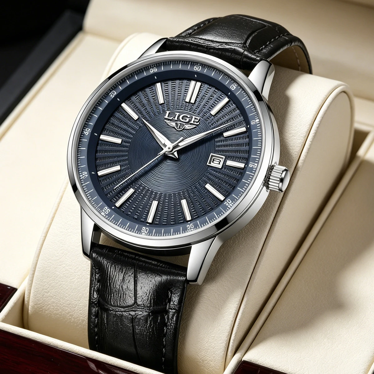 LIGE Top Brand Men's Watch Simple Business Waterproof Calendar Leather Strap Male Fashion Quartz Watches +Box
LIGE Top Brand Men's Watch Simple Business Waterproof Calendar Leather Strap Male Fashion Quartz Watches +Box