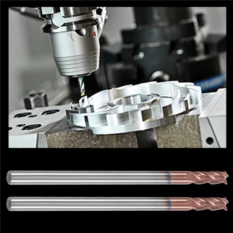 ABMO 5PCS 3Mm Solid Carbide Endmills Endmill D3X8XD4X50L 4Flute Side Milling Slotting Profiling Face Mill Standard Length
ABMO 5PCS 3Mm Solid Carbide Endmills Endmill D3X8XD4X50L 4Flute Side Milling Slotting Profiling Face Mill Standard Length