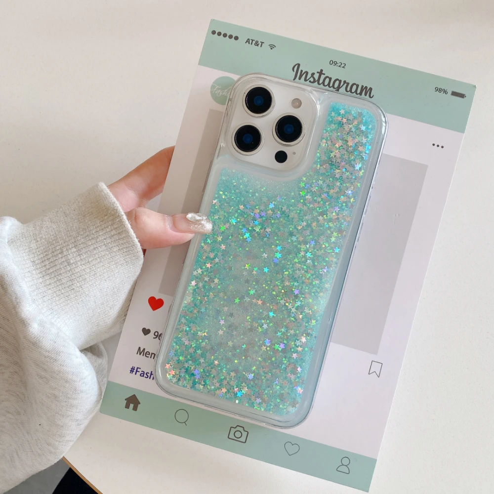 Glitter Cute Quicksand Star Phone Case For iPhone 16 15 14 13 12 11 17 Pro Max Air Plus Soft Protection Sequins Clear Cover
Glitter Cute Quicksand Star Phone Case For iPhone 16 15 14 13 12 11 17 Pro Max Air Plus Soft Protection Sequins Clear Cover