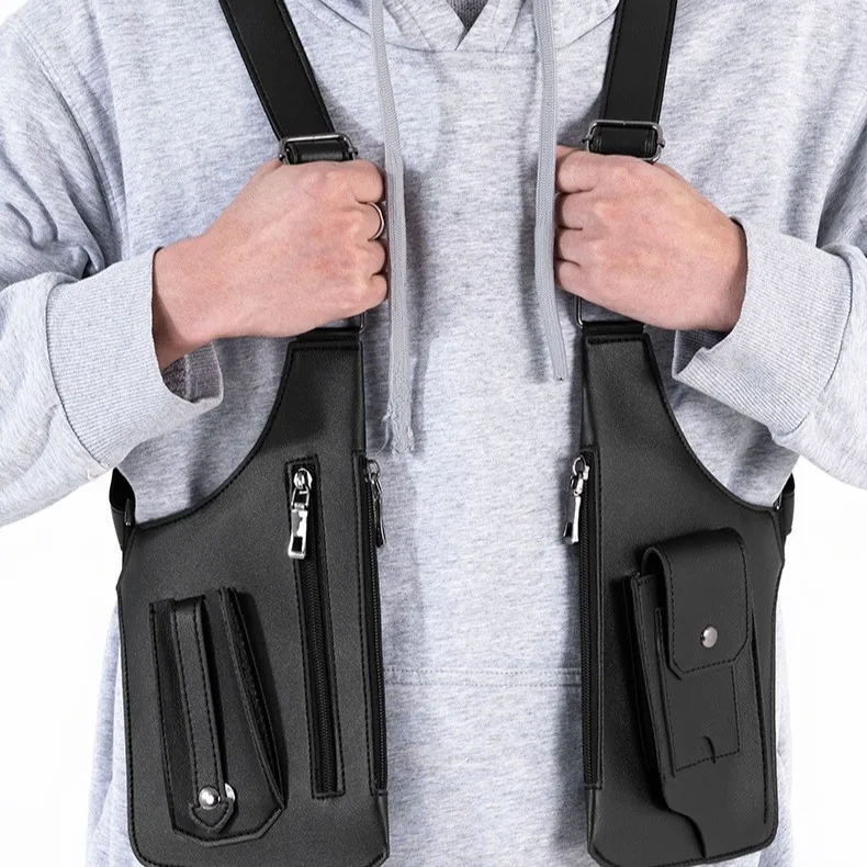 Double Shoulder Strap Multi-Pocket Outdoor Anti-Theft Tactical Fishing Bag Waterproof PU Multi-Purpose Men's Crossbody Bags
Double Shoulder Strap Multi-Pocket Outdoor Anti-Theft Tactical Fishing Bag Waterproof PU Multi-Purpose Men's Crossbody Bags