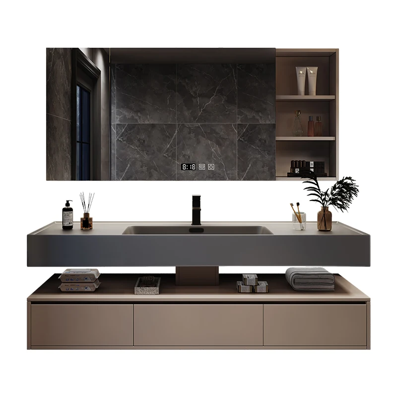 Thickened Honeycomb Aluminum Bathroom Cabinet Double-layer Hotel Smart Mirror Cabinet Nano Integrated Basin Bathroom Cabinet
Thickened Honeycomb Aluminum Bathroom Cabinet Double-layer Hotel Smart Mirror Cabinet Nano Integrated Basin Bathroom Cabinet