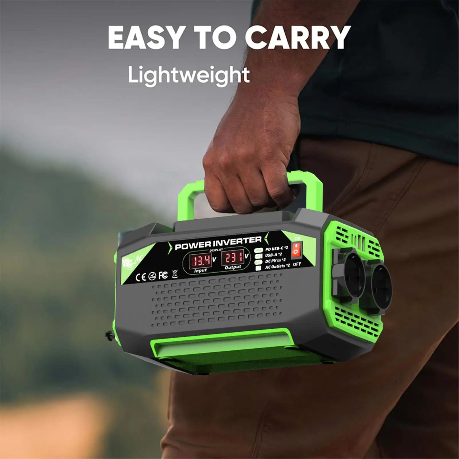 Car Voltage Inverter 300W Car Voltage Converter Inverter Digital Display Plug Outlet With 4 USB Ports Fast Charging Auto
Car Voltage Inverter 300W Car Voltage Converter Inverter Digital Display Plug Outlet With 4 USB Ports Fast Charging Auto