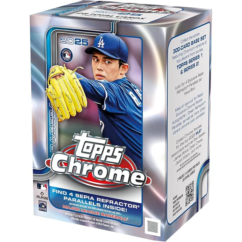 Authentic In Stock 2025 Topps Chrome Baseball Cards - Factory Sealed - Great Value Set - Star Player Cards - Collectible Cards
Authentic In Stock 2025 Topps Chrome Baseball Cards - Factory Sealed - Great Value Set - Star Player Cards - Collectible Cards