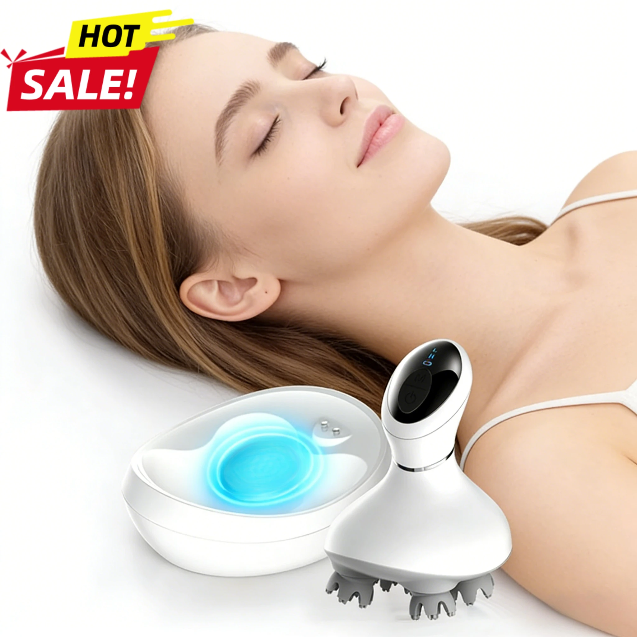 Беспроводной водонепроницаемый массажер для кожи головы с зарядной базой, 3D-вибрационный вращающийся массажный инструмент для снятия усталости головы и тела
Беспроводной водонепроницаемый массажер для кожи головы с зарядной базой, 3D-вибрационный вращающийся массажный инструмент для снятия усталости головы и тела