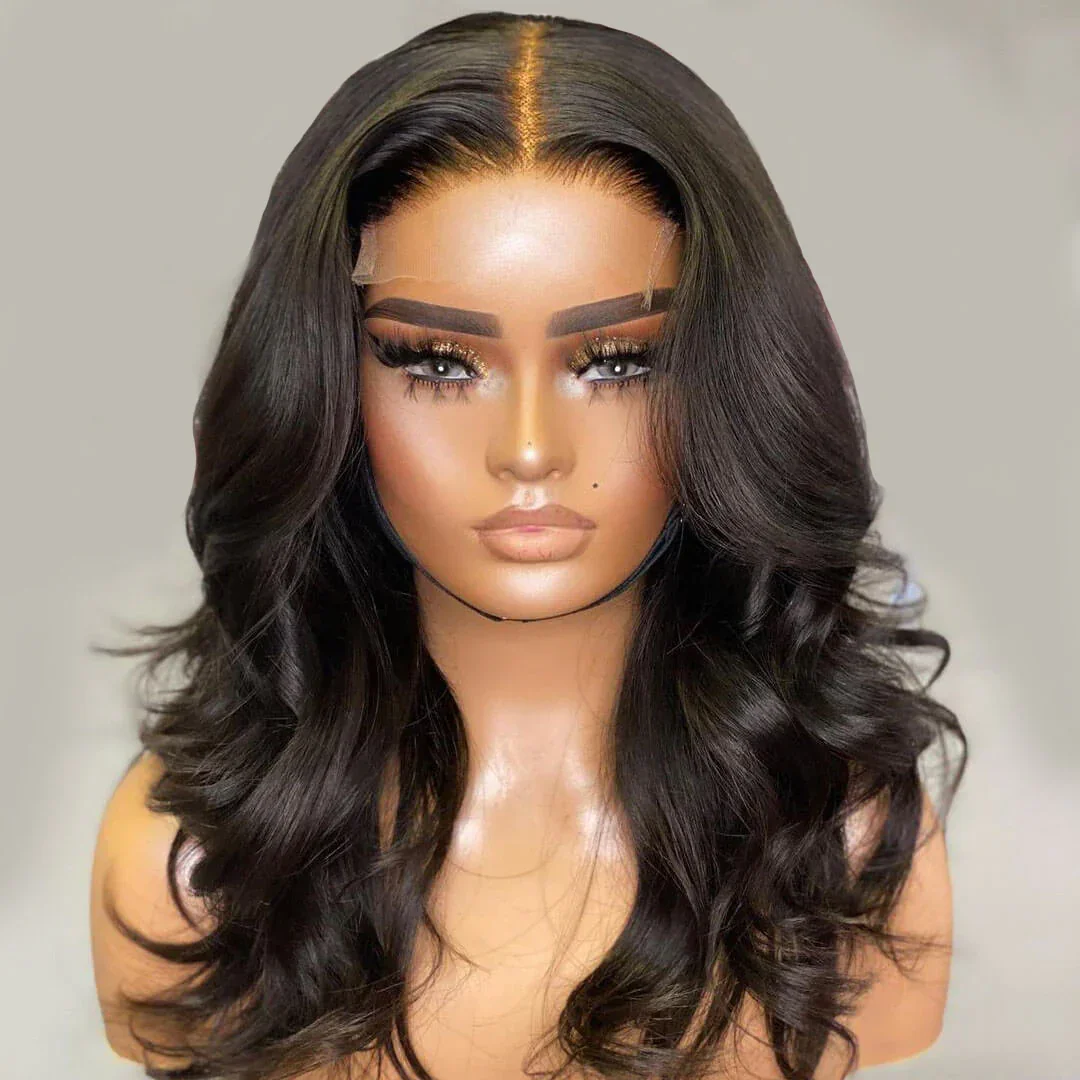 Natual Black Body Wave Glueless Lace Closure Wigs 5x5 HD Transparent Pre Plucked Lace Frontal Wigs For Black Women 250% Density
Natual Black Body Wave Glueless Lace Closure Wigs 5x5 HD Transparent Pre Plucked Lace Frontal Wigs For Black Women 250% Density