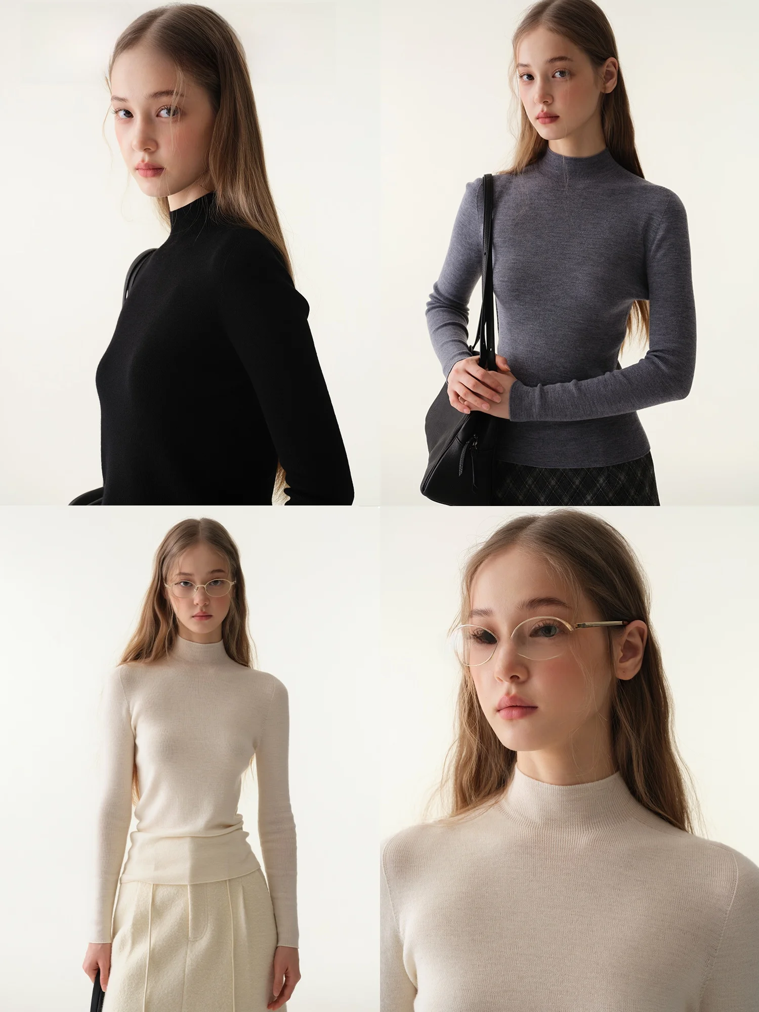 Babymoon Sl One-Piece f-High Collar Wool Knitted Sweater Women's Slim Fit Autumn Winter Base irt Soft Long Sve
Babymoon Sl One-Piece f-High Collar Wool Knitted Sweater Women's Slim Fit Autumn Winter Base irt Soft Long Sve
