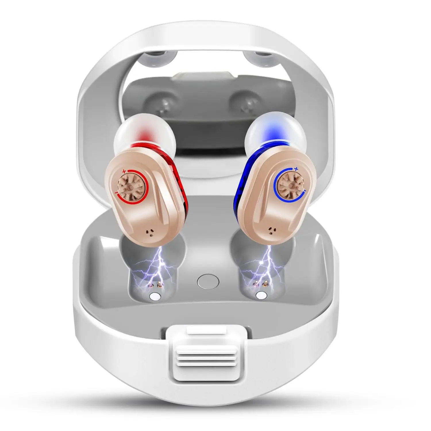 Rechargeable Hearing Amplifiers for Seniors with Mirror, Hearing Aids Comfort Design with Portable Charging Case,good sound
Rechargeable Hearing Amplifiers for Seniors with Mirror, Hearing Aids Comfort Design with Portable Charging Case,good sound