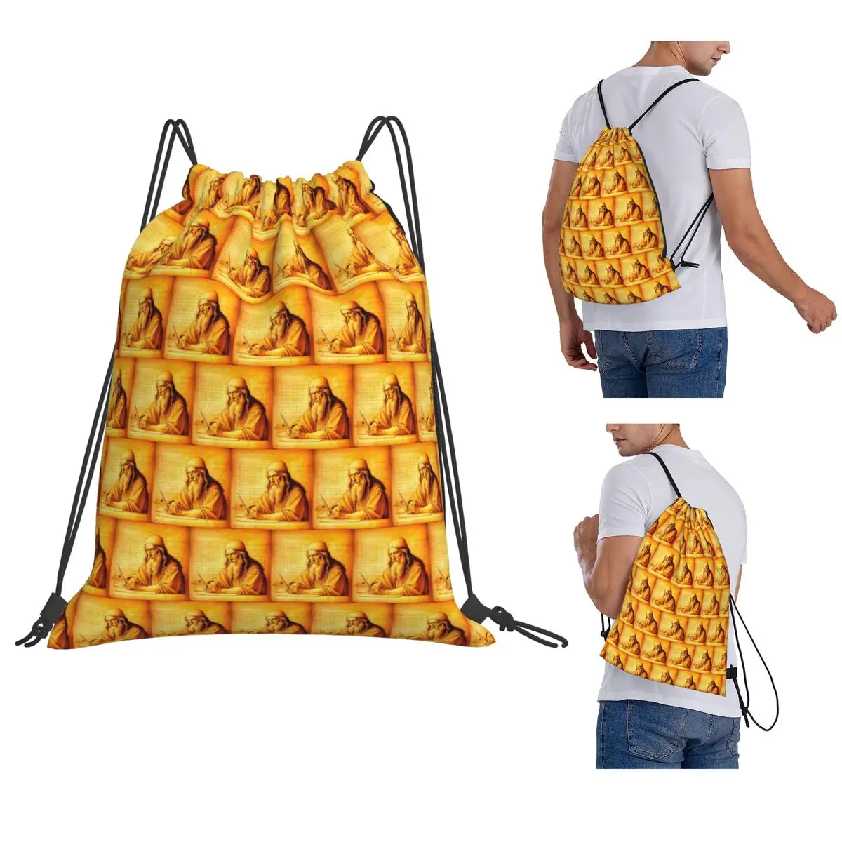 Portrait Of An Old Sage Inspired By Leonardo Da Vinci Backpacks Drawstring Bags Sundries Bag Book Bags for Man Woman School
Portrait Of An Old Sage Inspired By Leonardo Da Vinci Backpacks Drawstring Bags Sundries Bag Book Bags for Man Woman School