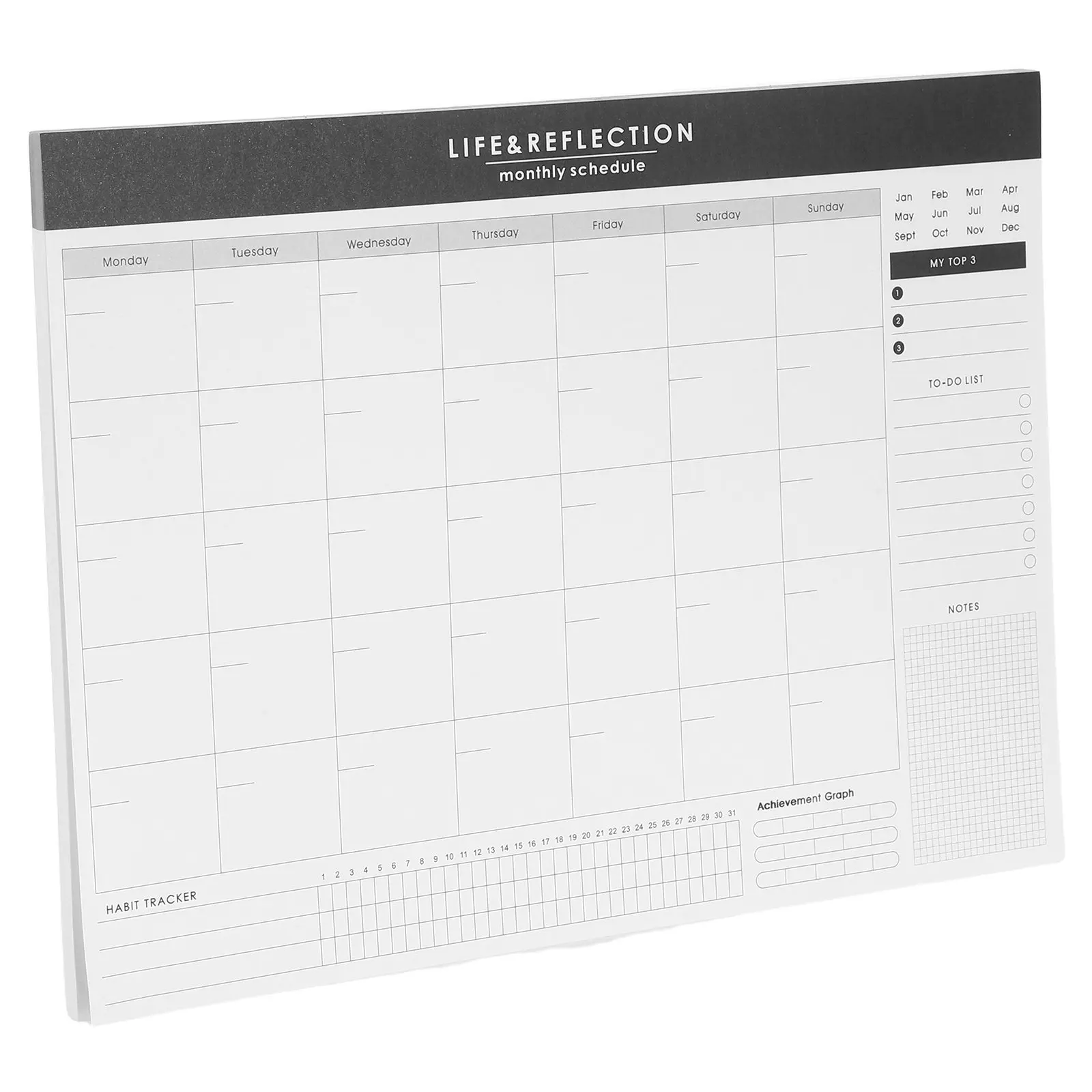 Monthly Planner Notepad Undated Minimalist Portable Monthly Calendar Notepad Thick Paper Desktop Planner Goal Setting Study
Monthly Planner Notepad Undated Minimalist Portable Monthly Calendar Notepad Thick Paper Desktop Planner Goal Setting Study