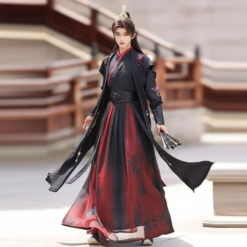 Black Red Woven Hanfu Men Women Traditional Chinese Tang Song Clothing Carnival Party Wuxia Cosplay Costume Kung Fu Male Suits
Black Red Woven Hanfu Men Women Traditional Chinese Tang Song Clothing Carnival Party Wuxia Cosplay Costume Kung Fu Male Suits