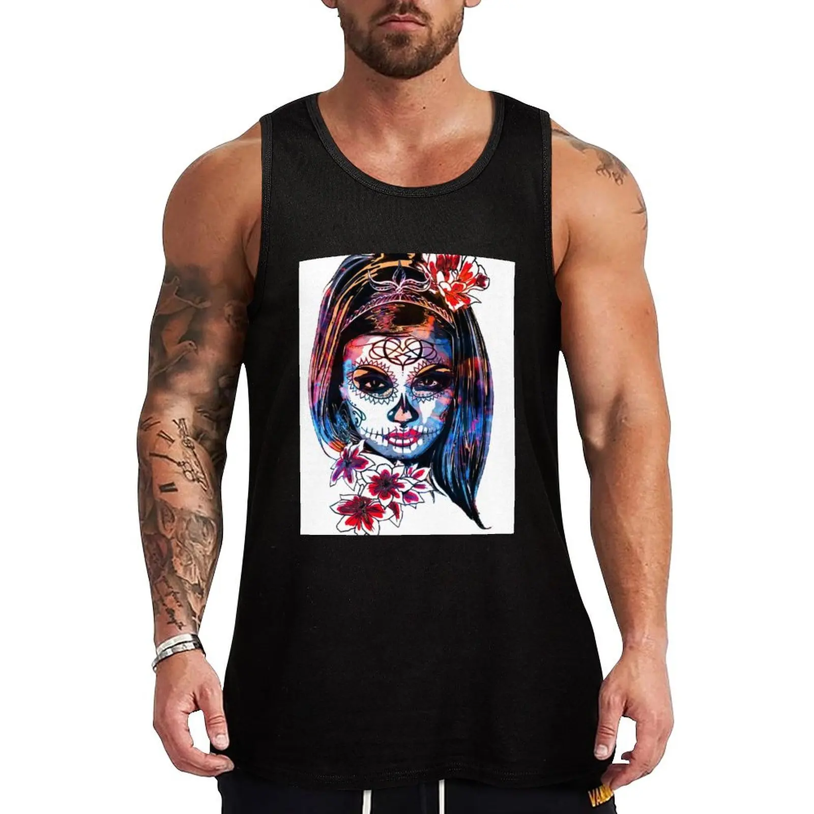 Multicoloured La Catrina Dia de los muertos Tank Top Classic Basic Tank Top Solid Color Everyday Wear
Multicoloured La Catrina Dia de los muertos Tank Top Classic Basic Tank Top Solid Color Everyday Wear