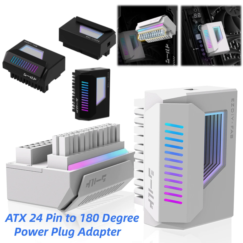 24-контактный адаптер питания ATX на 180 градусов с бесконечное зеркало ARGB, кабель питания для материнской платы, модульное крепление «сделай сам»
24-контактный адаптер питания ATX на 180 градусов с бесконечное зеркало ARGB, кабель питания для материнской платы, модульное крепление «сделай сам»