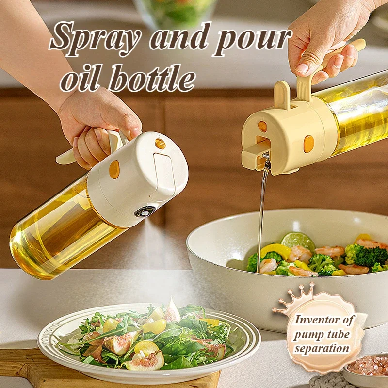 550ml Oil Bottle Spray Pour Dual Purpose Food Grade Glass Kitchen Bottle Leakproof Non-hanging Oil Seasoning Bottle Container
550ml Oil Bottle Spray Pour Dual Purpose Food Grade Glass Kitchen Bottle Leakproof Non-hanging Oil Seasoning Bottle Container