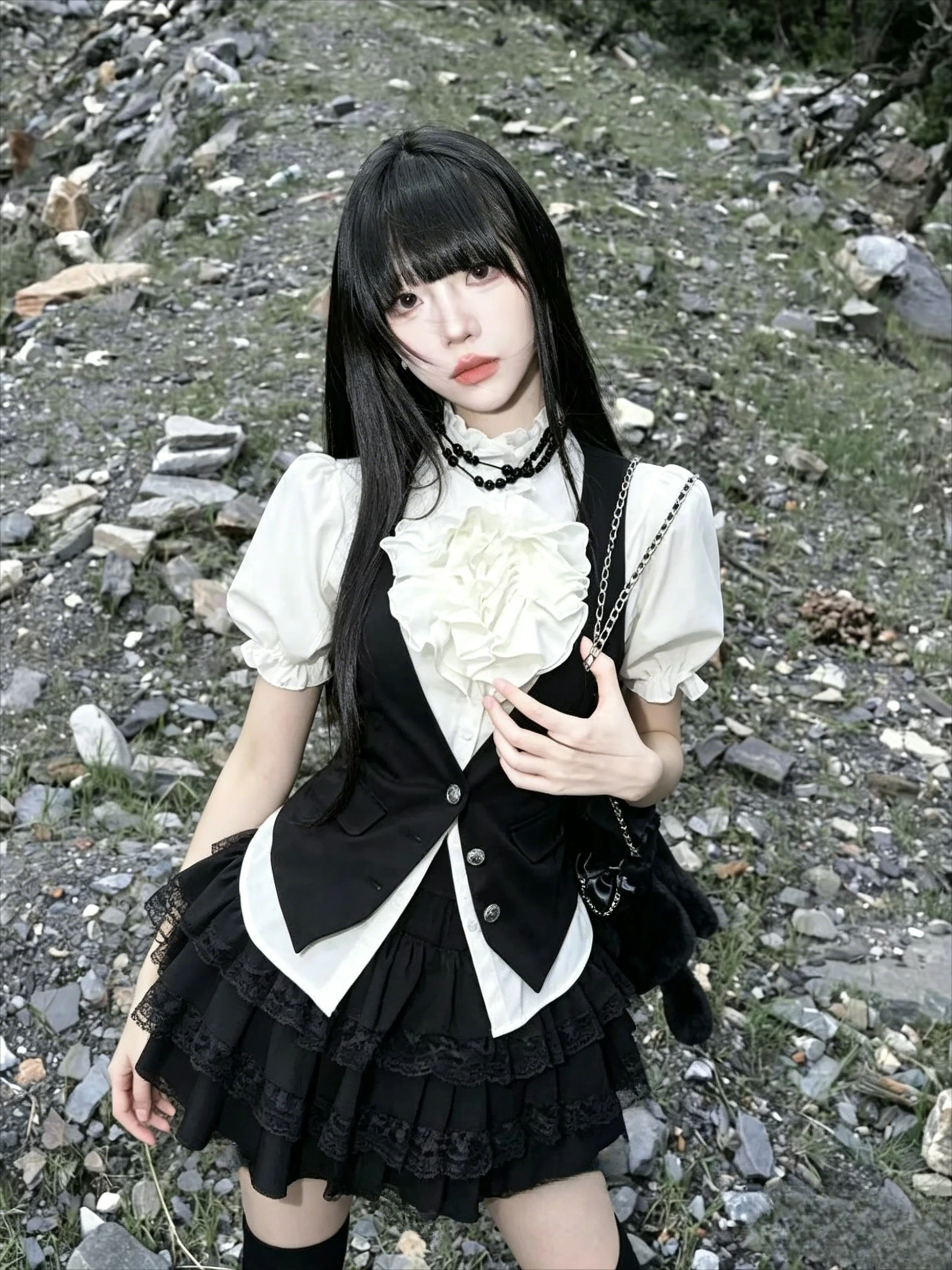 Y2k Sweet Japanese Outfits Women's Clothes Fashion Vintage Lolita Ruffle Tops High Waist Skirt Suits Kawaii Casual 3 Piece Sets
Y2k Sweet Japanese Outfits Women's Clothes Fashion Vintage Lolita Ruffle Tops High Waist Skirt Suits Kawaii Casual 3 Piece Sets