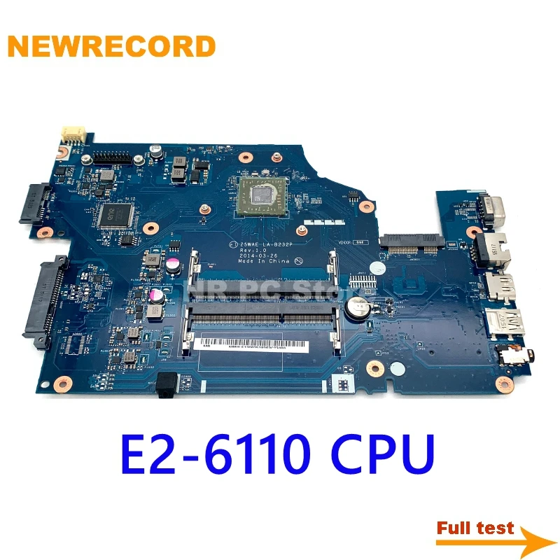 For Acer Aspire E5-521 E5-521G NBMLF11002 NB.MLF11.002 LS-B232P Laptop Motherboard Main Board E2-6110 CPU Full Test
For Acer Aspire E5-521 E5-521G NBMLF11002 NB.MLF11.002 LS-B232P Laptop Motherboard Main Board E2-6110 CPU Full Test
