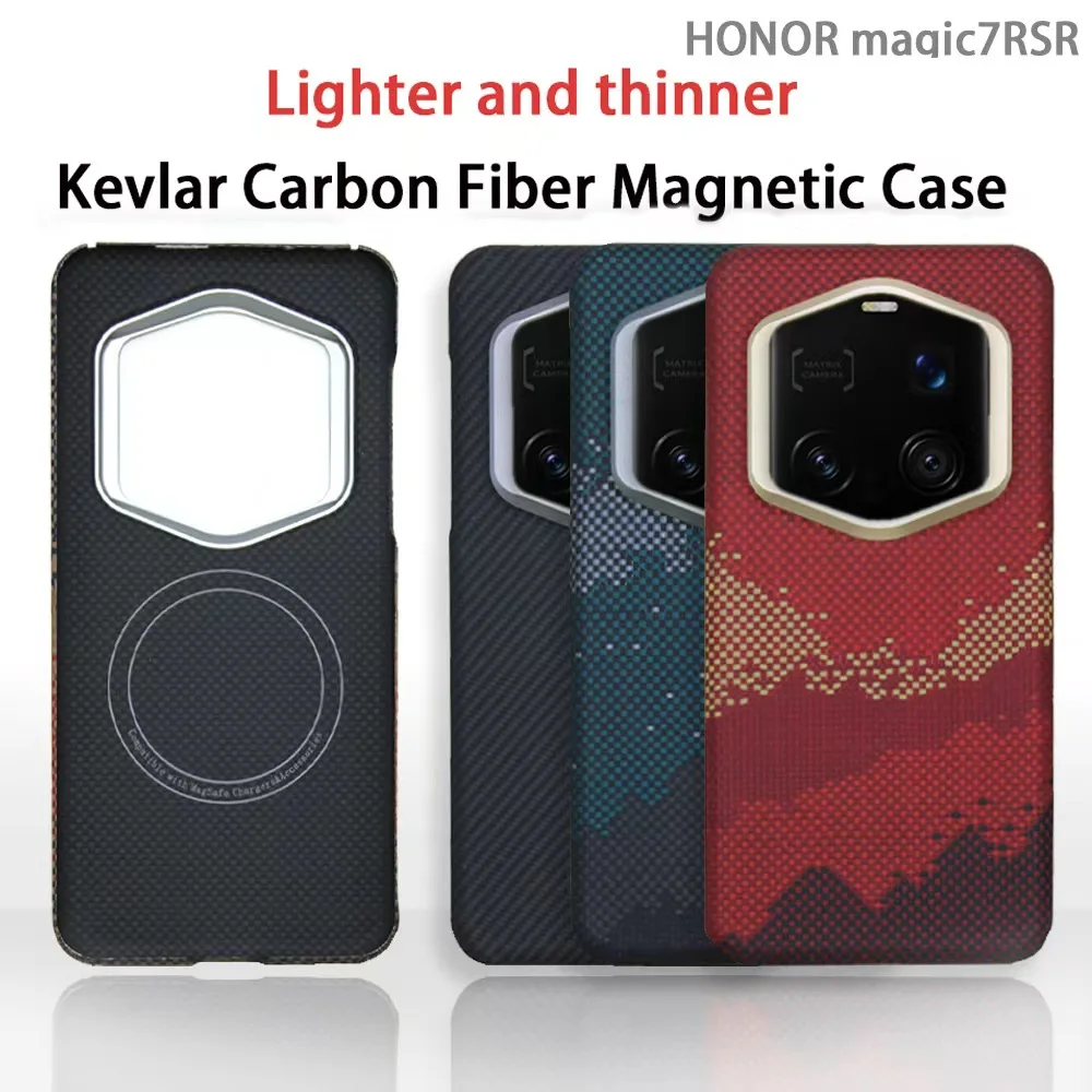 For Honor Magic 7 RSR Genuine Carbon Fiber Aramid Case Ultra thin Lightweight Protective Cover
For Honor Magic 7 RSR Genuine Carbon Fiber Aramid Case Ultra thin Lightweight Protective Cover