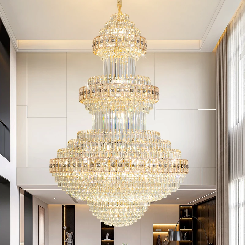 Double-Storey House Living Room Chandelier Hollow And Luxurious Modern And Retro Crystal Lamp-Style Multi-Story Villa Hall Light
Double-Storey House Living Room Chandelier Hollow And Luxurious Modern And Retro Crystal Lamp-Style Multi-Story Villa Hall Light