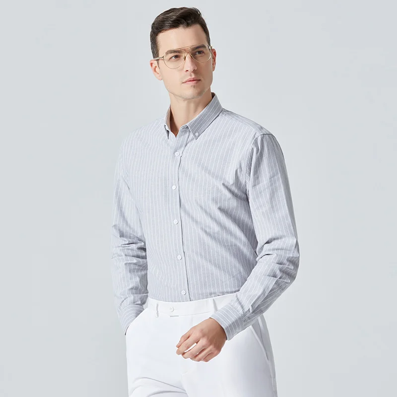 High Quality Office Man 100% Cotton Dress Shirts 2024 Spring New Casual Stripes Men's Shirt Long Sleeve Pure Cotton Dress
High Quality Office Man 100% Cotton Dress Shirts 2024 Spring New Casual Stripes Men's Shirt Long Sleeve Pure Cotton Dress