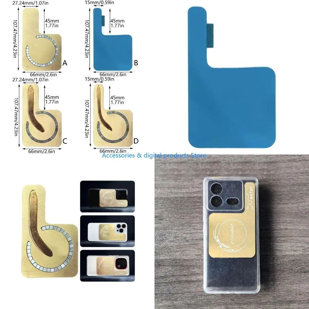 77JD Enhances Heat Dissipation Coppers Attachment for Mobile Devices to Increase Cooling Efficiency Requires External Coolers
77JD Enhances Heat Dissipation Coppers Attachment for Mobile Devices to Increase Cooling Efficiency Requires External Coolers