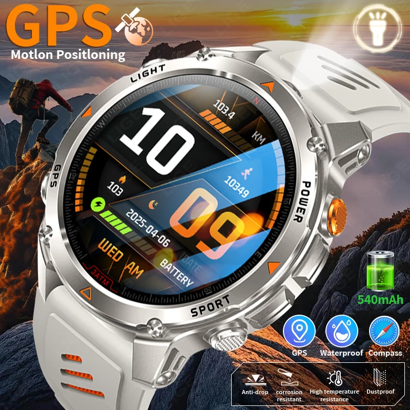 2025 New GPS Tracker Smart Watches Men 540mah Battery Flashlight Outdoor Watches Bluetooth Call Waterproof Sports Smartwatch Man
2025 New GPS Tracker Smart Watches Men 540mah Battery Flashlight Outdoor Watches Bluetooth Call Waterproof Sports Smartwatch Man