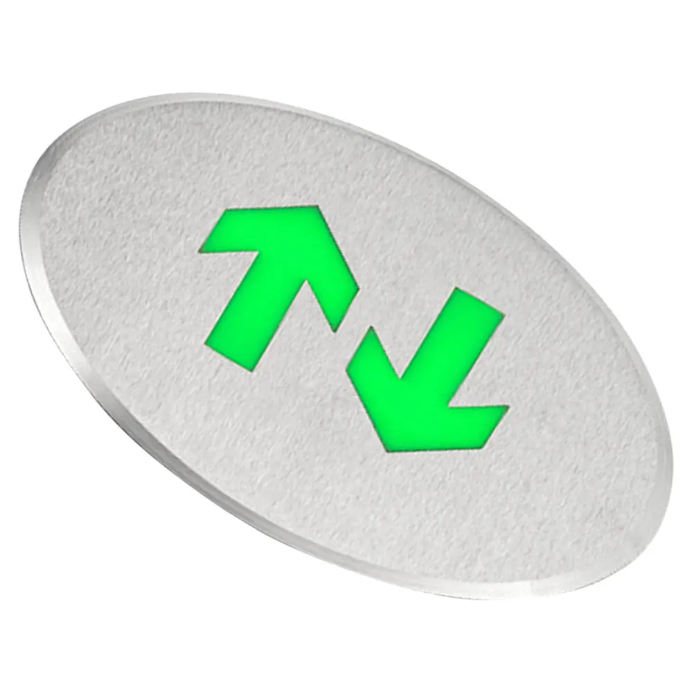 Luminous Indicator Light 150mm Stainless Steel Bidirectional Emergency Exit Floor Sign Arrow Signs for Room 
Luminous Indicator Light 150mm Stainless Steel Bidirectional Emergency Exit Floor Sign Arrow Signs for Room