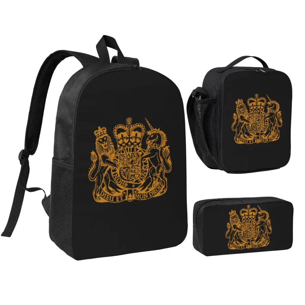 Elizabeth II Royal Coat Of Arms Emblem Backpack BookBag School Bag Computer Shoulder Bags 3ps Insulated Lunch Bag Pencil Case
Elizabeth II Royal Coat Of Arms Emblem Backpack BookBag School Bag Computer Shoulder Bags 3ps Insulated Lunch Bag Pencil Case