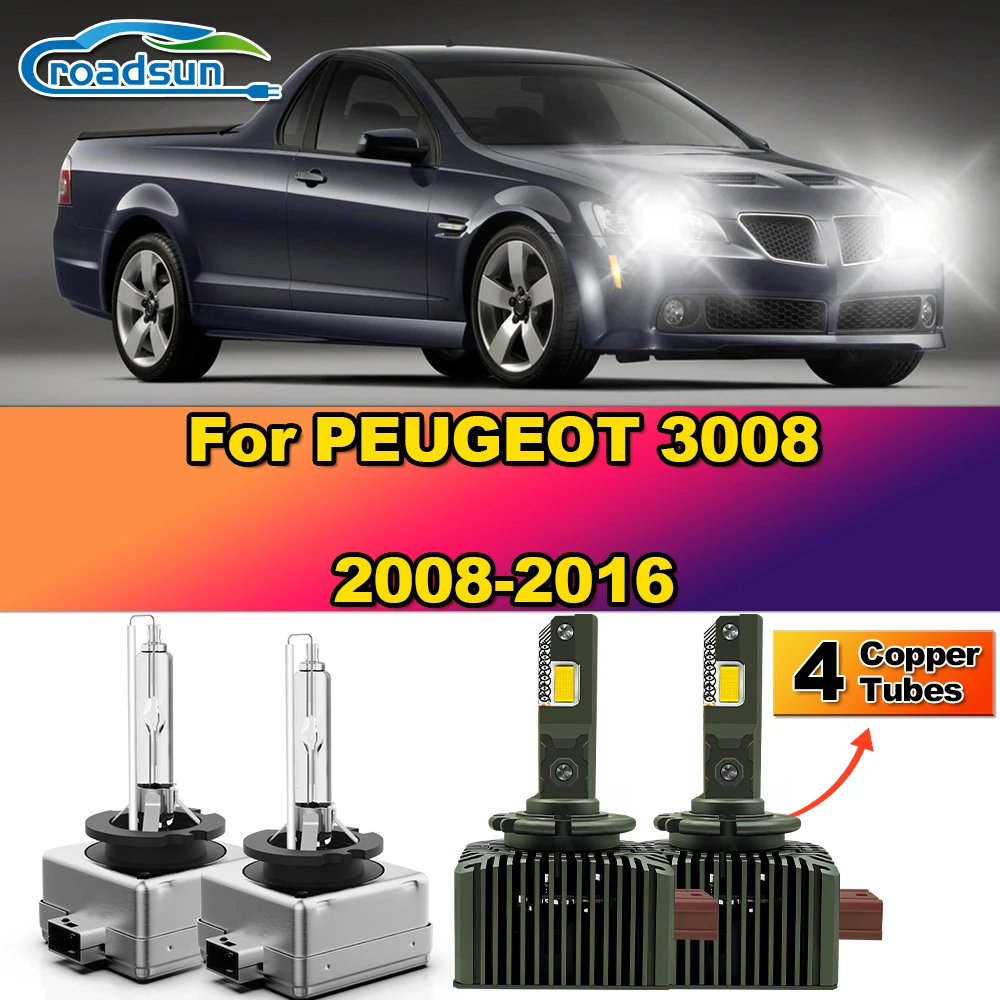 2Pcs D1S LED Headlights 30000LM Canbus No Error Car Xenon HID Lamp 6000K 12V For PEUGEOT 3008 2008-2011 2012 2013 2014 2015 2016
2Pcs D1S LED Headlights 30000LM Canbus No Error Car Xenon HID Lamp 6000K 12V For PEUGEOT 3008 2008-2011 2012 2013 2014 2015 2016