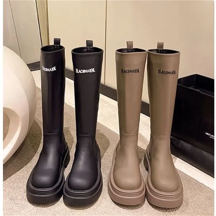 Fashionable Long Boots Women's Autumn New Style Retro Cool Slimming Chunky Heel Knee-high Rider Boots Casual Low Cut PU Leather
Fashionable Long Boots Women's Autumn New Style Retro Cool Slimming Chunky Heel Knee-high Rider Boots Casual Low Cut PU Leather