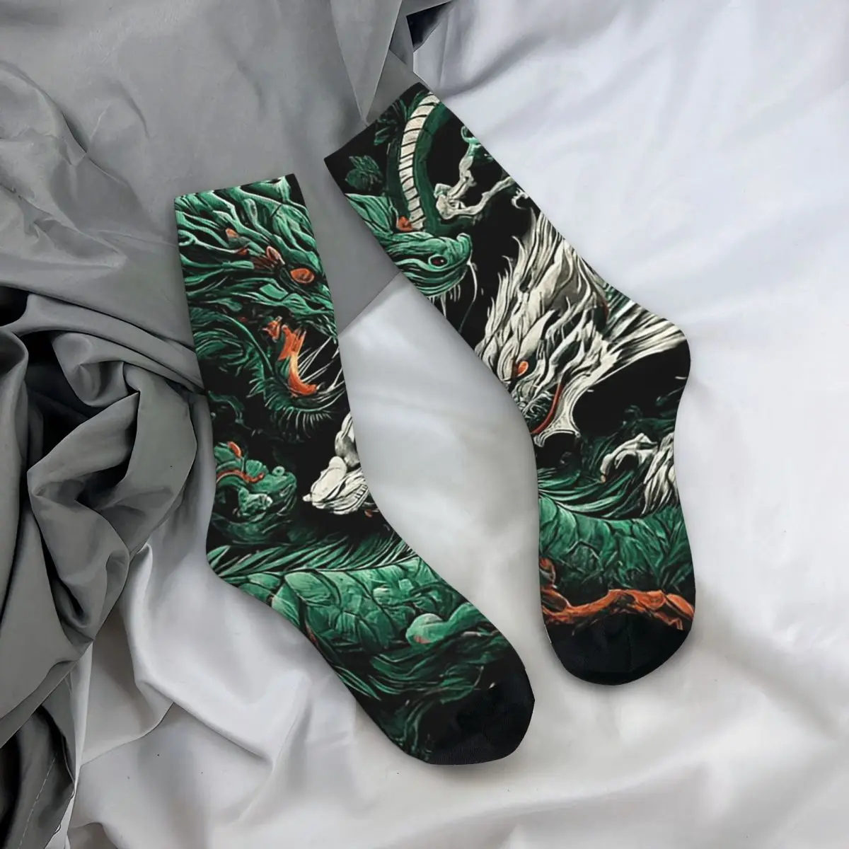 Всесезонные чулки для экипажа, традиционные носки в стиле ретро с рисунком дракона и тигра, повседневные длинные носки, аксессуары для мужчин и женщин, подарок
Всесезонные чулки для экипажа, традиционные носки в стиле ретро с рисунком дракона и тигра, повседневные длинные носки, аксессуары для мужчин и женщин, подарок