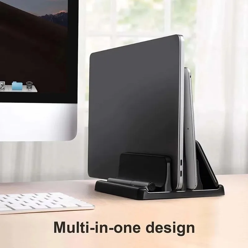 Vertical Laptop Stand Plastic Portable Macbook/Tablet/Phone Holder Adjustable Desktop Notebook Dock Space Save Accessory
Vertical Laptop Stand Plastic Portable Macbook/Tablet/Phone Holder Adjustable Desktop Notebook Dock Space Save Accessory