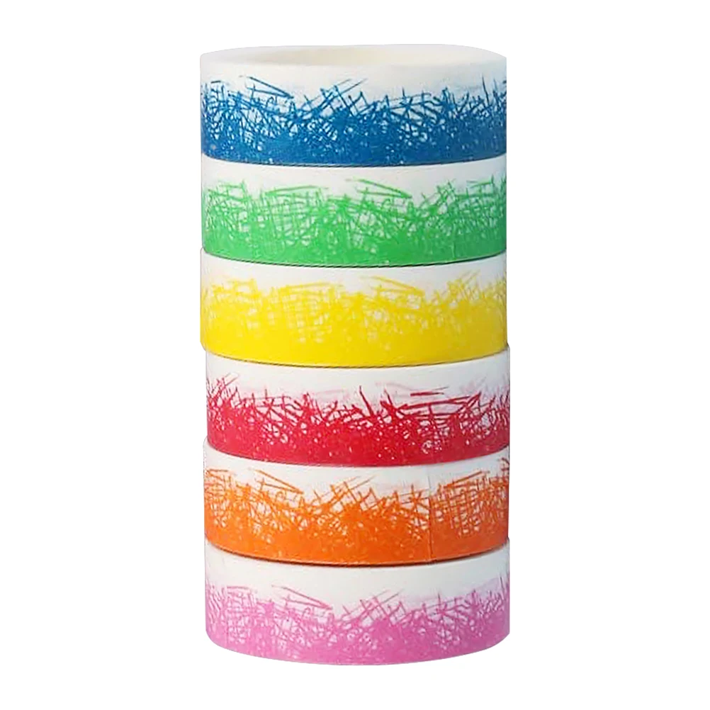 6 Rolls Washi Tape Multicolor Decorative Masking Paper Stickers Home Crafts Scrapbooking Notebook Japanese Tapes
6 Rolls Washi Tape Multicolor Decorative Masking Paper Stickers Home Crafts Scrapbooking Notebook Japanese Tapes