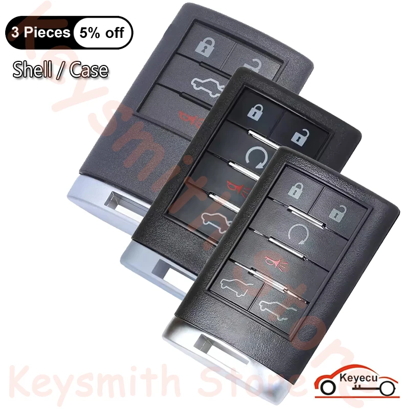 KEYECU 4 5 6 Buttons Case for Cadillac Escalade EXT ESV STS CTS DTS SRX 2006-2014 Auto Smart Remote Key Shell Cover Fob No Blade
KEYECU 4 5 6 Buttons Case for Cadillac Escalade EXT ESV STS CTS DTS SRX 2006-2014 Auto Smart Remote Key Shell Cover Fob No Blade