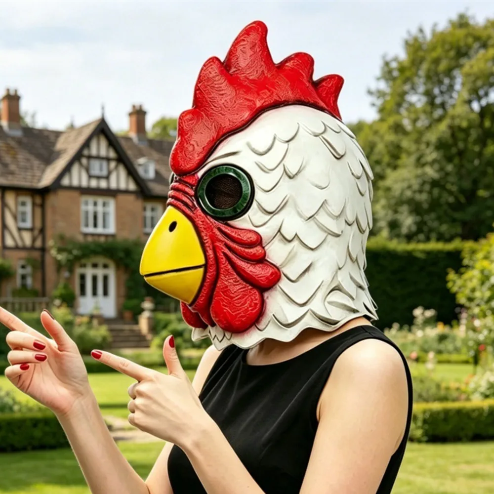 Rooster Cock Mask Full Head Props for Halloween Cosplay Latex
Rooster Cock Mask Full Head Props for Halloween Cosplay Latex