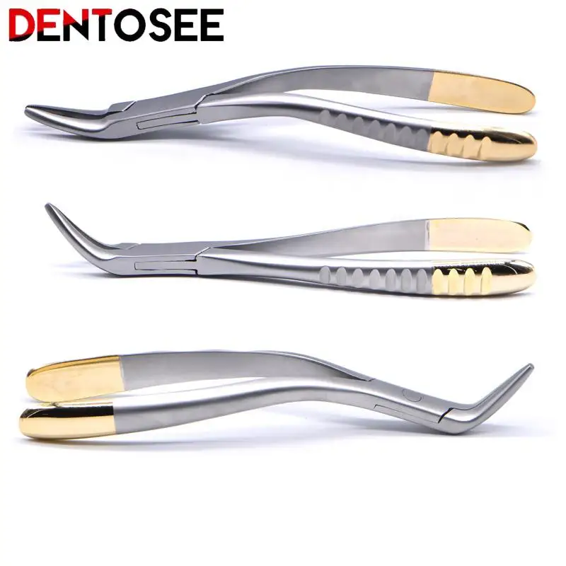 3pcs Dental Residual Root Tweezers Tooth Extraction Forceps Curved Maxillary Mandibular Teeth Universal Pliers with Leather Bag
3pcs Dental Residual Root Tweezers Tooth Extraction Forceps Curved Maxillary Mandibular Teeth Universal Pliers with Leather Bag
