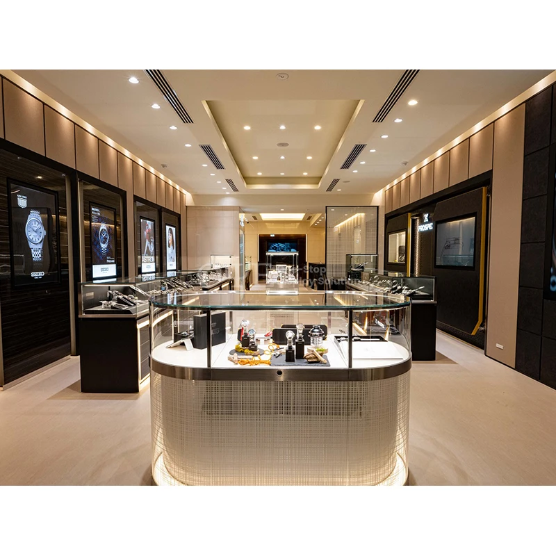 Custom. Watch showcase of luxury boutique watch shop decoration store display showcase for shop
Custom. Watch showcase of luxury boutique watch shop decoration store display showcase for shop