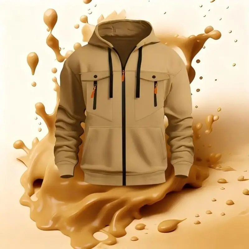 Men's Hoodie Pullover Fashion Sweatshirt Zipper Multi-Pocket Casual Sportswear Loose Fit Spring Autumn Comfortable Hoodie Jacket
Men's Hoodie Pullover Fashion Sweatshirt Zipper Multi-Pocket Casual Sportswear Loose Fit Spring Autumn Comfortable Hoodie Jacket