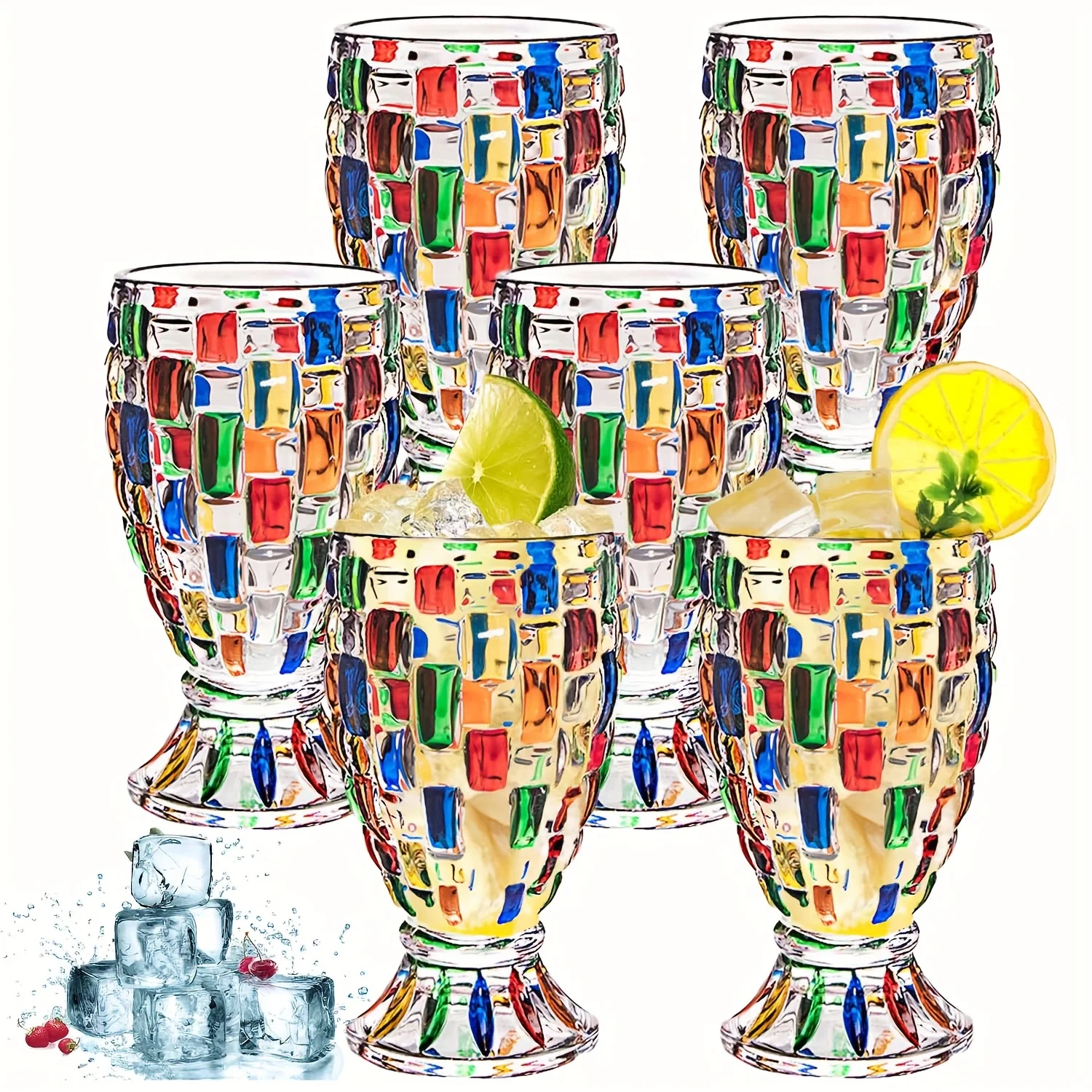 Colorful Bubbly Wine Glasses Set Of 2/6, Stem Champagne Glasses, Cocktail Glasses, Wine Glasses, Iced Tea Mugs, Heavy Duty
Colorful Bubbly Wine Glasses Set Of 2/6, Stem Champagne Glasses, Cocktail Glasses, Wine Glasses, Iced Tea Mugs, Heavy Duty