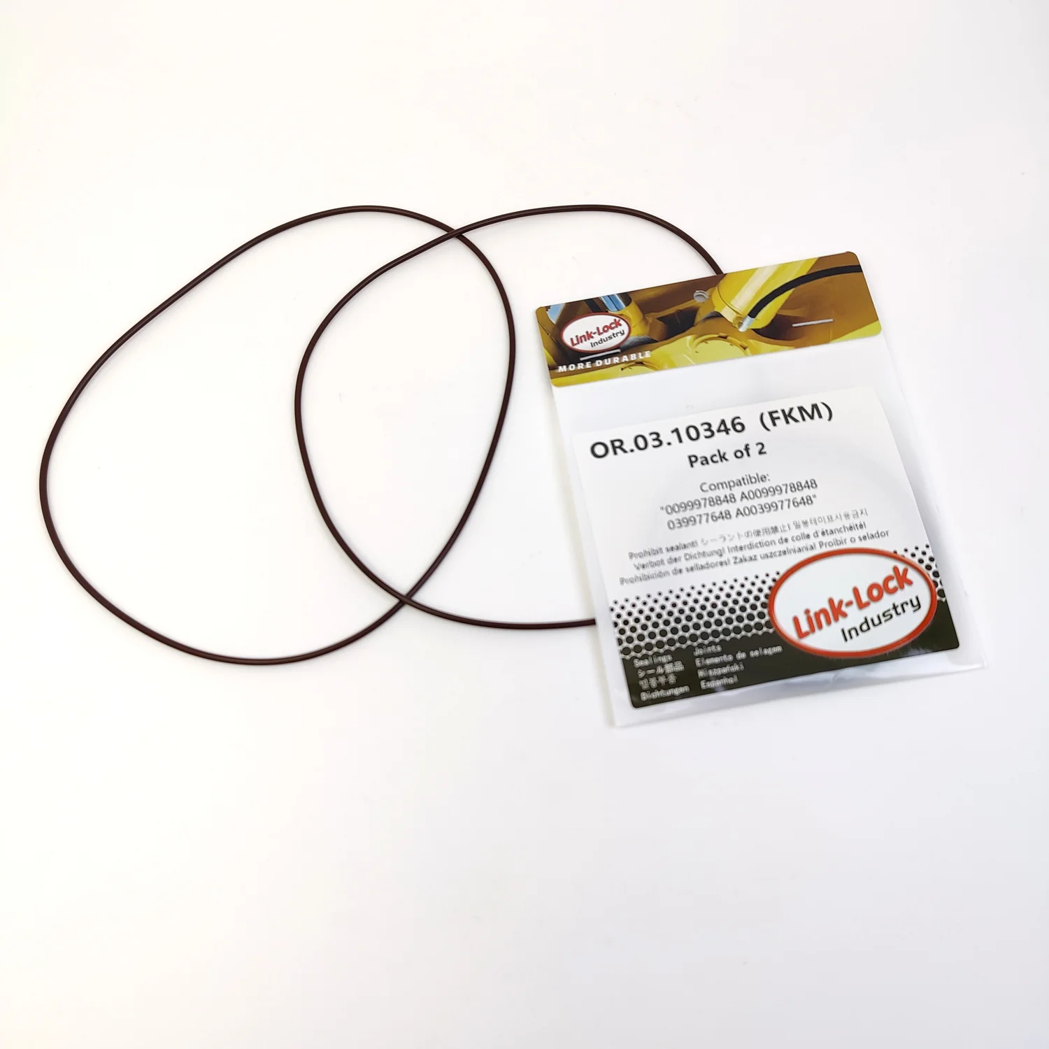 LINK-LOCK 2PCS OR.03.10346 FKM Viton Sealing O-Ring Kit of Cylinder Liner 0099978848 A0099978848 039977648 A0039977648
LINK-LOCK 2PCS OR.03.10346 FKM Viton Sealing O-Ring Kit of Cylinder Liner 0099978848 A0099978848 039977648 A0039977648