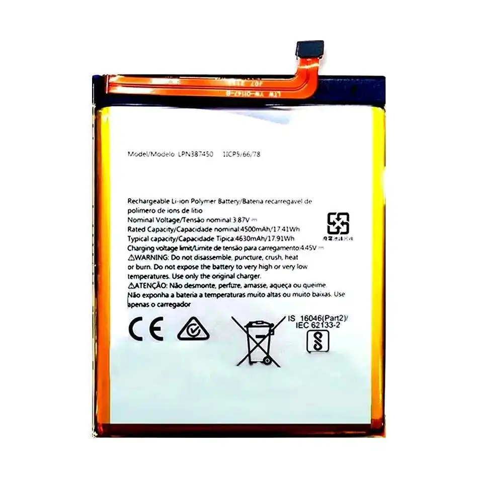 4630mAh Mobile Phone Battery LPN387450 Reliable Power For Nokia N910 XR20 X20 TA-1362
4630mAh Mobile Phone Battery LPN387450 Reliable Power For Nokia N910 XR20 X20 TA-1362