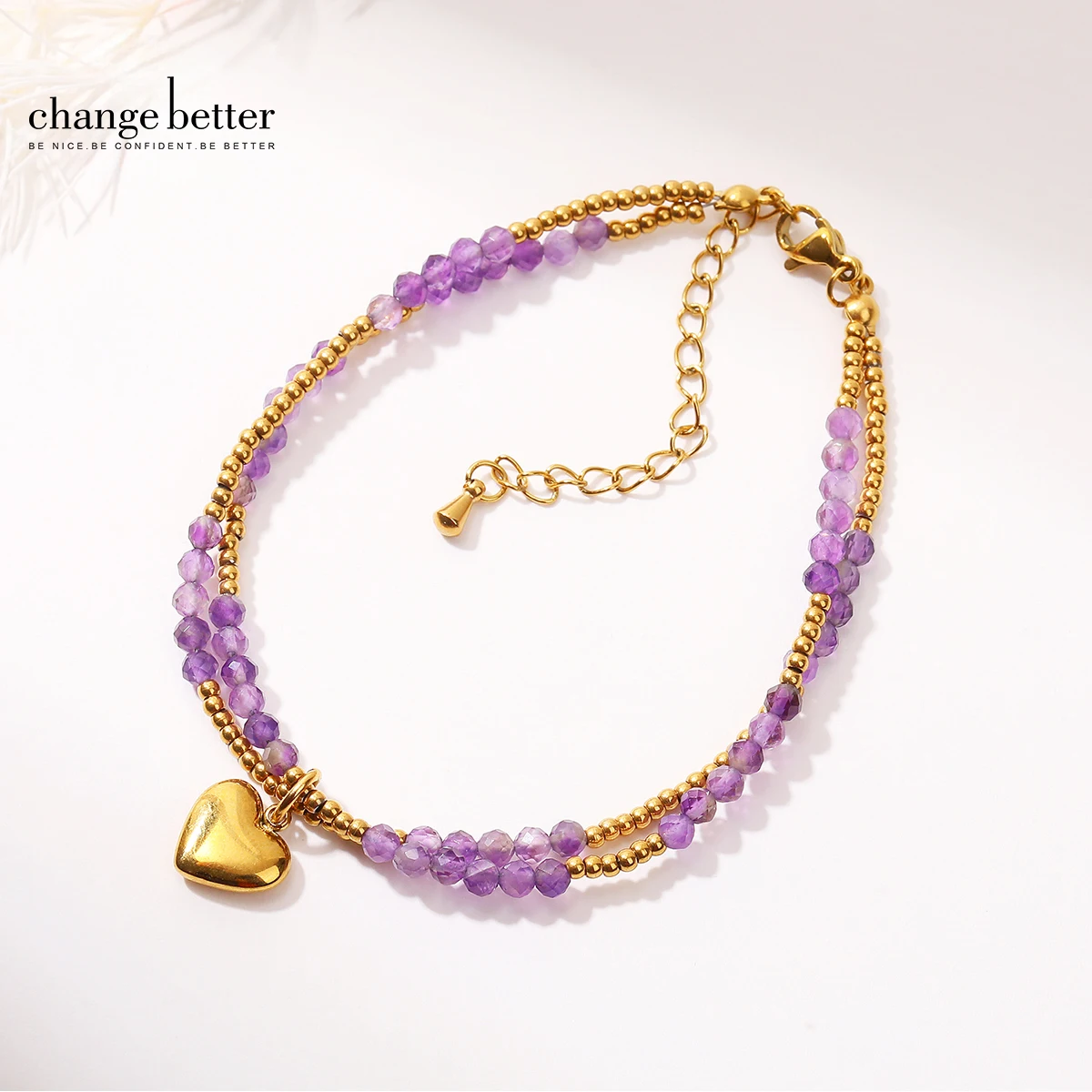 2025 Stainless Steel New Fashion Upscale Jewelry Bohemia 2 Layer Ball Lovers Love Heart Charm Thick Chain Bracelet For women Hot
2025 Stainless Steel New Fashion Upscale Jewelry Bohemia 2 Layer Ball Lovers Love Heart Charm Thick Chain Bracelet For women Hot