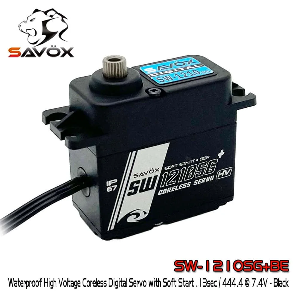 SAVOX SW-1210SG-BE 37KG 13sec/444.4@7.4V Black 2BB High-Pressure Waterproof Digital Servo
SAVOX SW-1210SG-BE 37KG 13sec/444.4@7.4V Black 2BB High-Pressure Waterproof Digital Servo