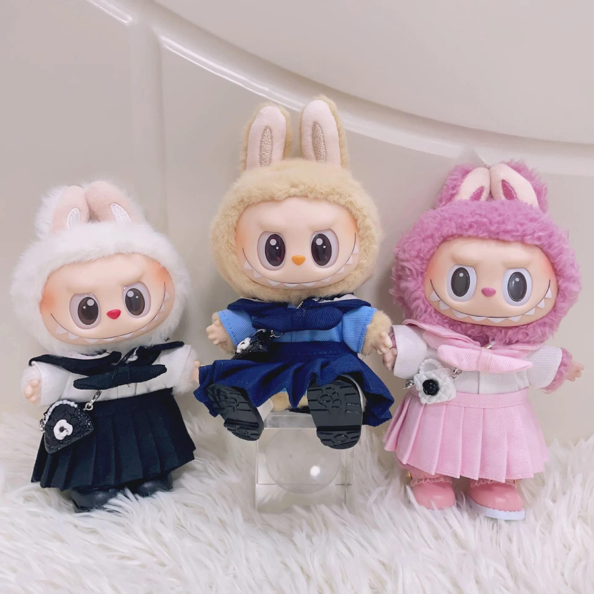 15cm/17cm Labubu I II Doll Clothes Cute JK Skirt Pleated Skirt Set Sitting Party Plush Doll Clothes Accessories
15cm/17cm Labubu I II Doll Clothes Cute JK Skirt Pleated Skirt Set Sitting Party Plush Doll Clothes Accessories