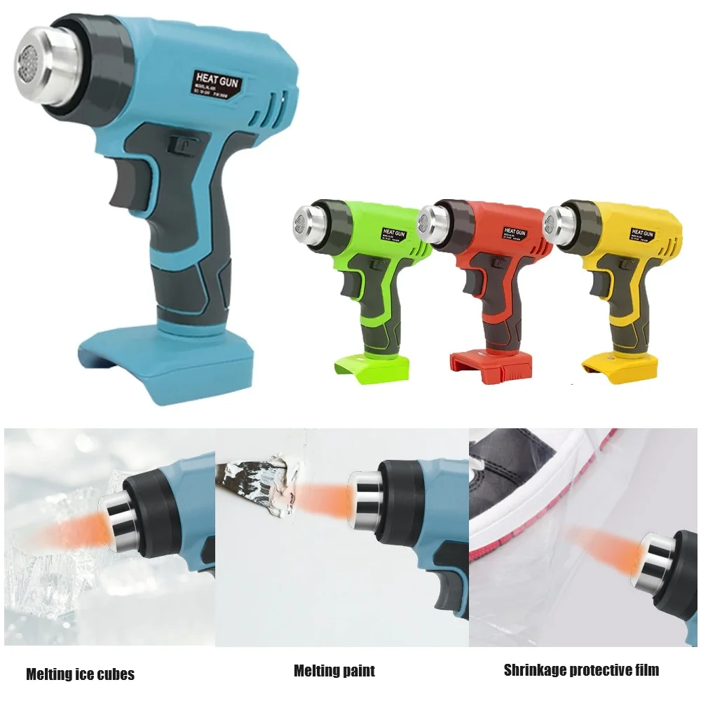 Ручной пистолет для нагрева горячим воздухом для Makita/Dewalt/Milwaukee/Blacker & Decker, 18 в, 20 в, литий-ионный аккумулятор, беспроводные промышленные инструменты
Ручной пистолет для нагрева горячим воздухом для Makita/Dewalt/Milwaukee/Blacker & Decker, 18 в, 20 в, литий-ионный аккумулятор, беспроводные промышленные инструменты