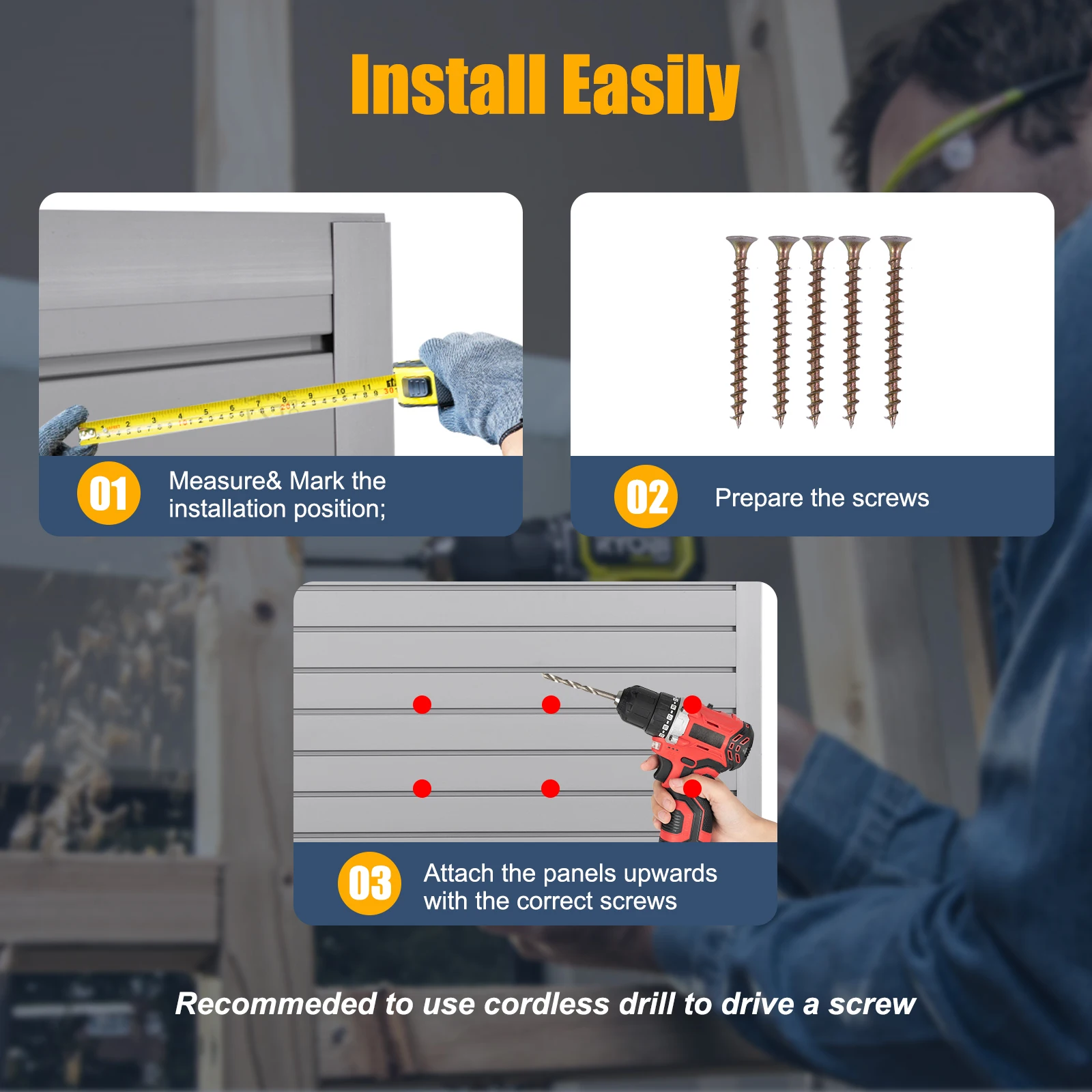 Настенная перфорированная панель для инструментов 4x8 футов, ПВХ-стеллаж для гаражного хранения
Настенная перфорированная панель для инструментов 4x8 футов, ПВХ-стеллаж для гаражного хранения