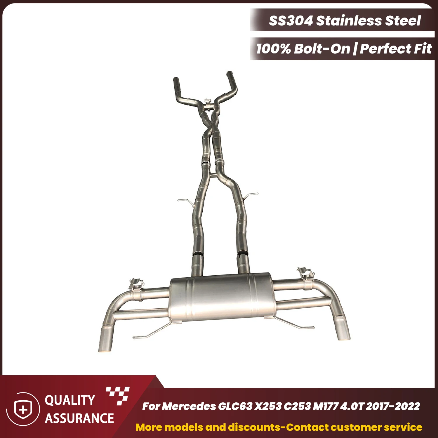 High Performance ECCF Stainless Steel Catback Exhaust For Mercedes GLC63 X253 C253 M177 4.0T 2017-2022 Easy Install
High Performance ECCF Stainless Steel Catback Exhaust For Mercedes GLC63 X253 C253 M177 4.0T 2017-2022 Easy Install