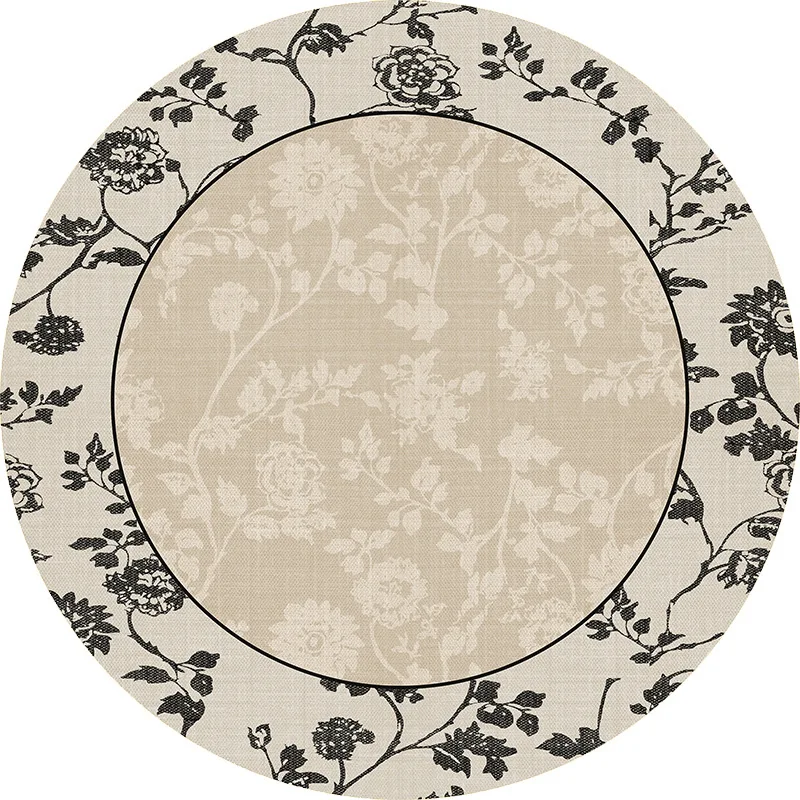 Round carpet bedroom sofa coffee table blanket French cloakroom dresser waterproof bedside floor mat dirt-resistant thickened
Round carpet bedroom sofa coffee table blanket French cloakroom dresser waterproof bedside floor mat dirt-resistant thickened